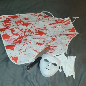Spooky Splatter Kids Costume Set with Mask and Gloves
